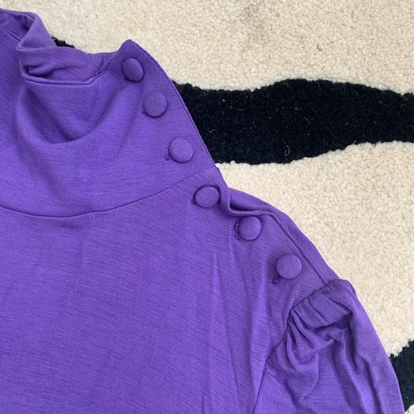 INC NWT Purple Turtleneck - Picture 3 of 8